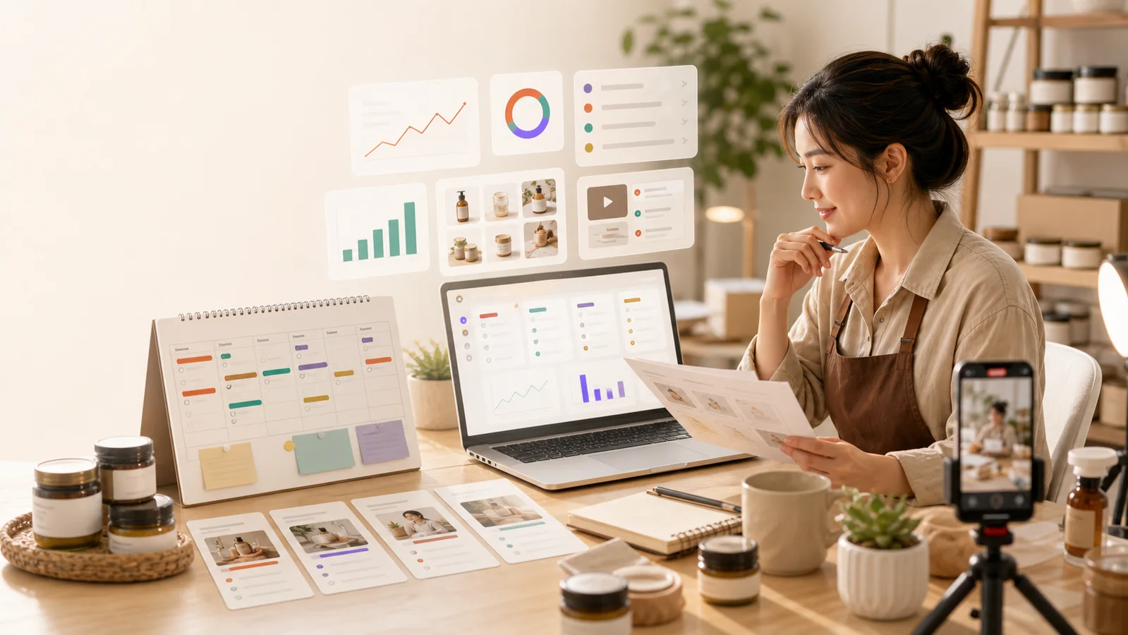 Weekly growth workflow for a Thai SME owner using OPB Stack